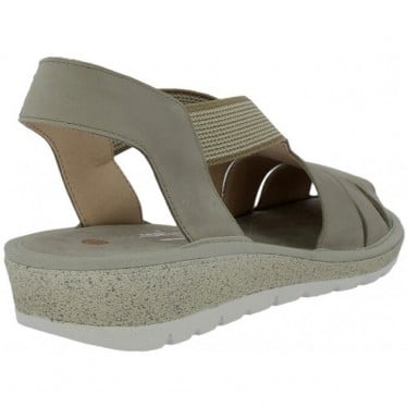 Sandalia cangrejera para mujer Doctor Cutillas 35336 Elásticos TAUPE