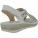 Sandalias para mujer Doctor Cutillas 35334 Picado Floral BLANCO