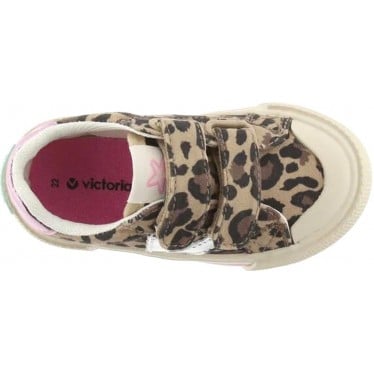 Deportiva para niña Victoria 1065196 Tribu Basket LEOPARDO