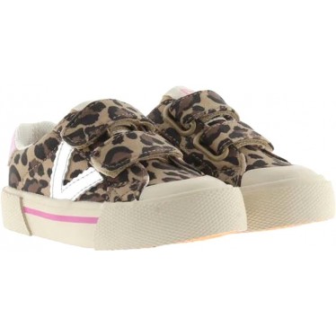 Deportiva para niña Victoria 1065196 Tribu Basket LEOPARDO