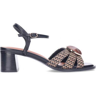 Sandalia con tacón NOA HARMON Carmen 9968-67 BLACK_CUERO