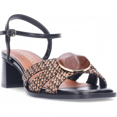 Sandalia con tacón NOA HARMON Carmen 9968-67 BLACK_CUERO
