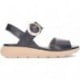 Sandalia para mujer FLUCHOS Gandia D9468 NEGRO