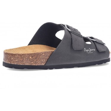 Sandalias PEPE JEANS Double Velour PMS80003 BLACK