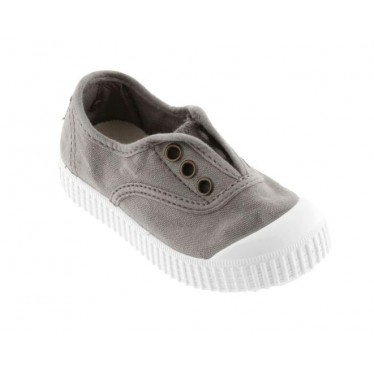 Zapatillas para niños Victoria 106627 Lona Elástica GRIS