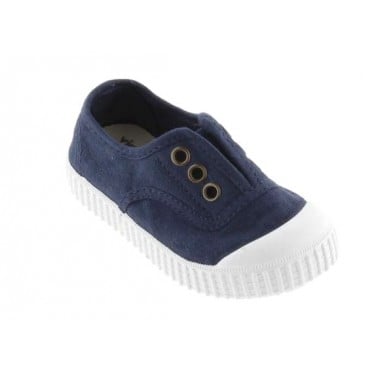 Zapatillas para niños Victoria 106627 Lona Elástica MARINO