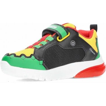 Deportivas con luz para niño GEOX Ciberdron Bowser J55LBE GREEN_RED