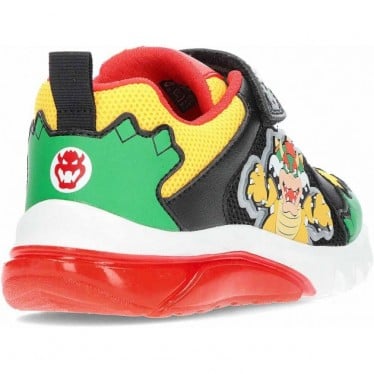 Deportivas con luz para niño GEOX Ciberdron Bowser J55LBE GREEN_RED