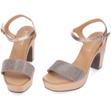 Sandalias con tacón PEDRO MIRALLES Estella 15425 ORO_ROSA