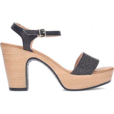 Sandalias con tacón PEDRO MIRALLES Estella 15425 NEGRO