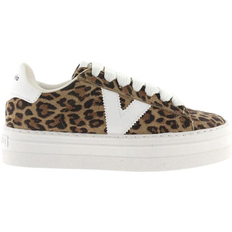 Deportiva para mujer Victoria 1092176 Barcelona Serraje LEOPARDO