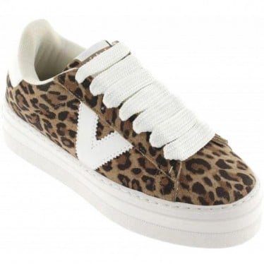 Deportiva para mujer Victoria 1092176 Barcelona Serraje LEOPARDO