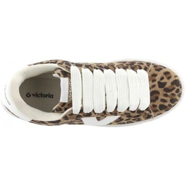 Deportiva para mujer Victoria 1092176 Barcelona Serraje LEOPARDO