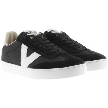 Deportivas Victoria 1126193 Berlín Serraje y Nylon NEGRO