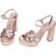 Sandalias con tacón alto PEDRO MIRALLES 17307 ORO_ROSA