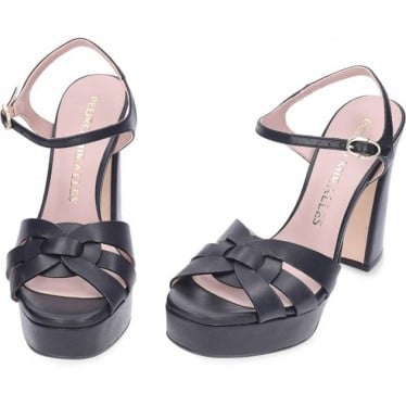 Sandalias con tacón alto PEDRO MIRALLES 17307 NEGRO