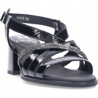 Sandalia con tacón CALLAGHAN Kimy 34203 NEGRO