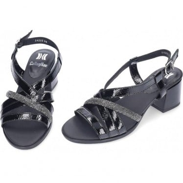 Sandalia con tacón CALLAGHAN Kimy 34203 NEGRO