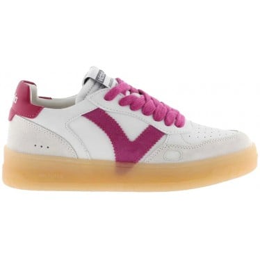 Deportivas para mujer Victoria 1257129 Seul efecto piel FUCSIA