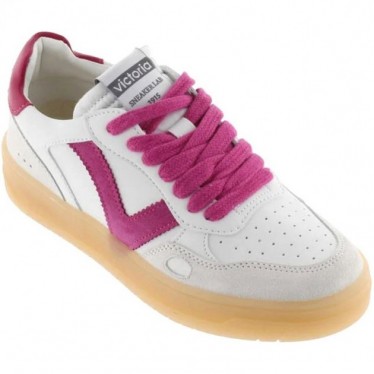 Deportivas para mujer Victoria 1257129 Seul efecto piel FUCSIA