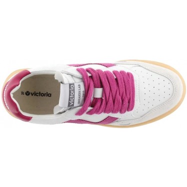 Deportivas para mujer Victoria 1257129 Seul efecto piel FUCSIA