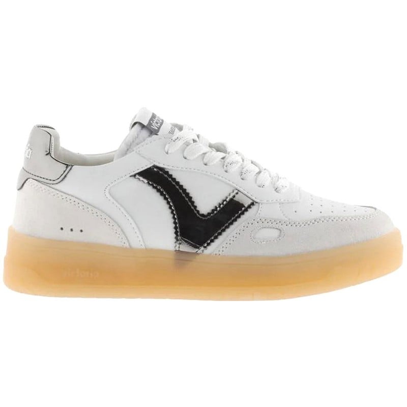 Deportiva para mujer Victoria 1257130 Seul efecto piel ACERO