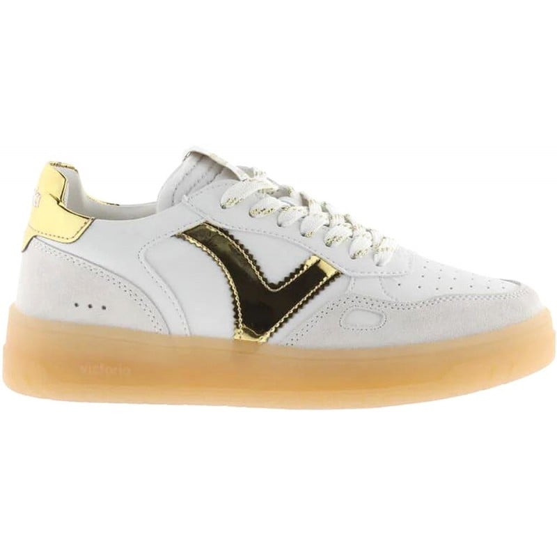 Deportiva para mujer Victoria 1257130 Seul efecto piel ORO