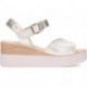 Sandalias para mujer PEPE SAENZ PS11440 PLATINO