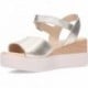 Sandalias para mujer PEPE SAENZ PS11440 PLATINO