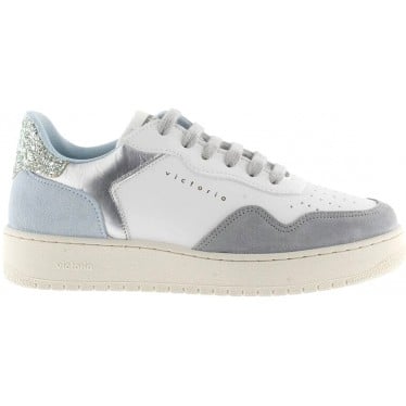 Deportiva para mujer Victoria 1258263 Madrid Glitter CELESTE