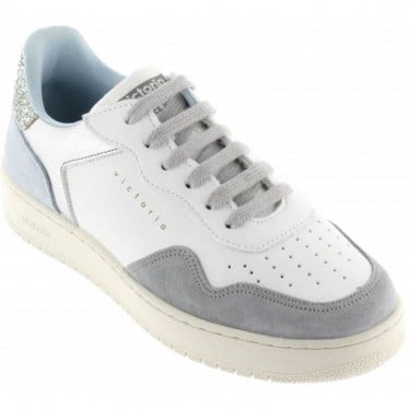 Deportiva para mujer Victoria 1258263 Madrid Glitter CELESTE