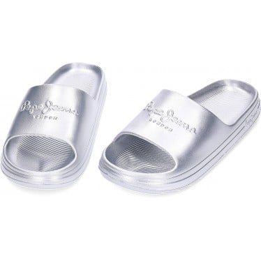 Chanclas PEPE JEANS Beach Slidemet PLS70165 SILVER