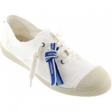 Deportiva para mujer Victoria 1661103 Inglesa Lona BLANCO
