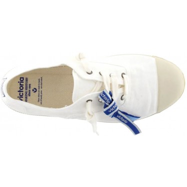 Deportiva para mujer Victoria 1661103 Inglesa Lona BLANCO