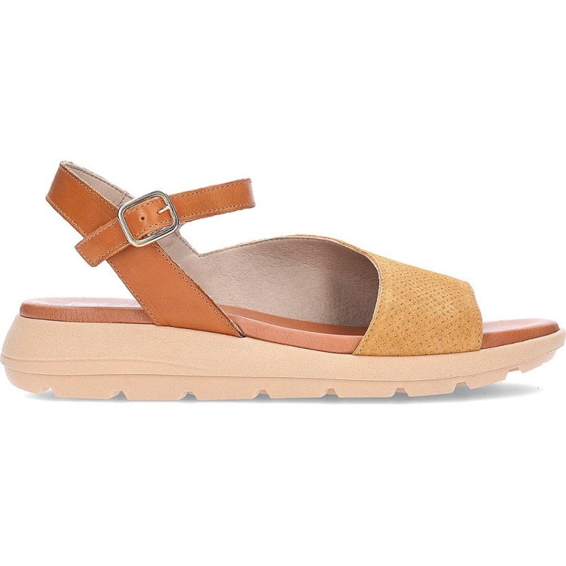 Sandalias para mujer FLUCHOS Gandia D9464 CAMEL_CUERO