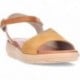 Sandalias para mujer FLUCHOS Gandia D9464 CAMEL_CUERO