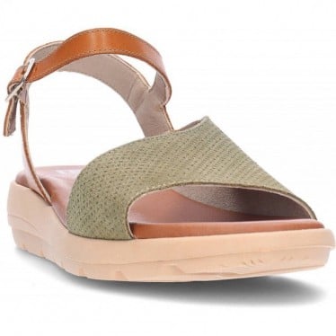 Sandalias para mujer FLUCHOS Gandia D9464 KAKI_CUERO