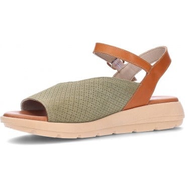 Sandalias para mujer FLUCHOS Gandia D9464 KAKI_CUERO