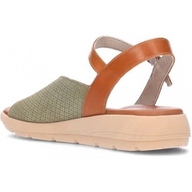 Sandalias para mujer FLUCHOS Gandia D9464 KAKI_CUERO