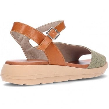 Sandalias para mujer FLUCHOS Gandia D9464 KAKI_CUERO