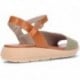 Sandalias para mujer FLUCHOS Gandia D9464 KAKI_CUERO