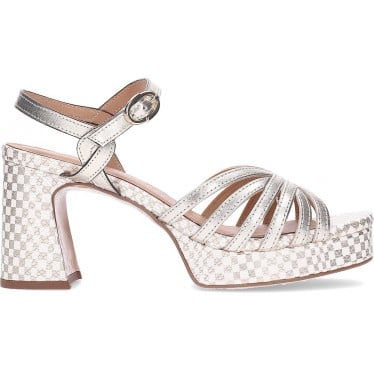 Sandalias de tacón PEDRO MIRALLES 17184 PLATINO