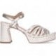 Sandalias de tacón PEDRO MIRALLES 17184 PLATINO