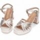 Sandalias de tacón PEDRO MIRALLES 17184 PLATINO