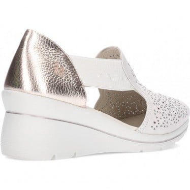 Sandalia de piel 24 HRS Relax 26453 CREMA