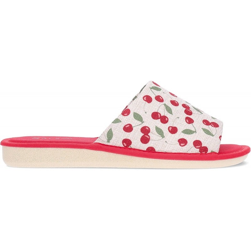Pantufla para mujer GARZON Cerezas P400 ROJO