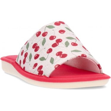 Pantufla para mujer GARZON Cerezas P400 ROJO