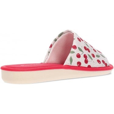 Pantufla para mujer GARZON Cerezas P400 ROJO