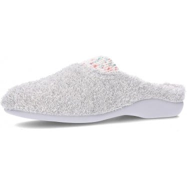 Pantuflas de mujer GARZON Rizo 7293130 GRIS_PERLA