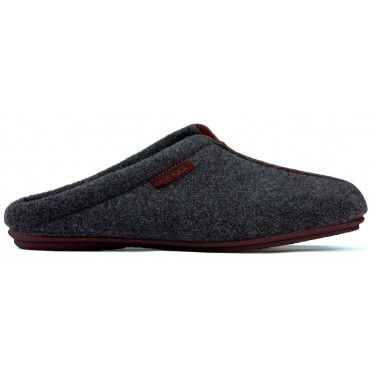 ZAPATILLAS DE CASA VULLADI COMODO GRIS_BURDEOS